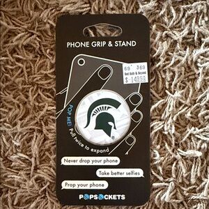 PopSocket Phone Grip & Stand with Dark Green Spartan Helmet